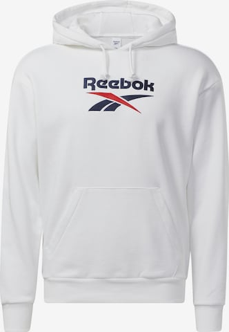 Reebok Sweatshirt 'Classics Foundation Vector' in Weiß: predná strana