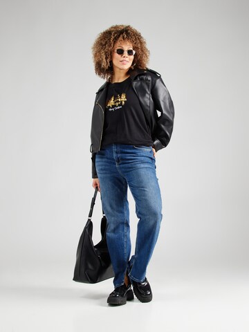 ONLY Carmakoma T-Shirt 'CARXMAS' in Schwarz