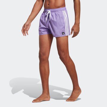 ADIDAS SPORTSWEAR Athletic Swim Trunks in Purple: front