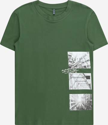 T-Shirt 'TOMMI' KIDS ONLY en vert : devant