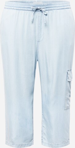 ONLY Carmakoma Slim fit Cargo trousers 'BEA' in Blue: front