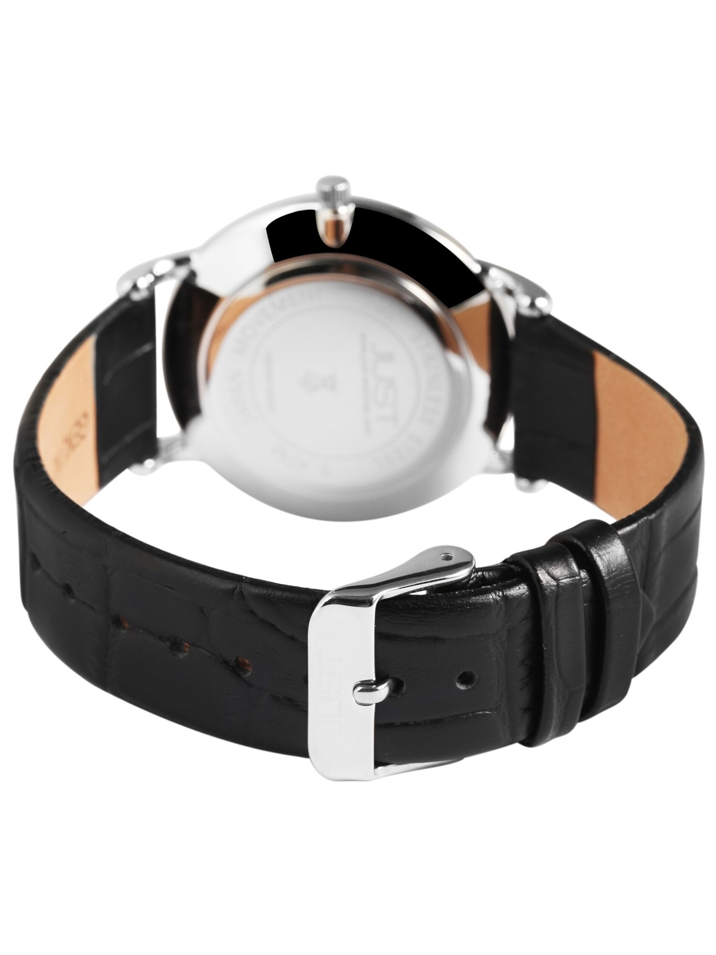 JUST Analog Watch 'Saxton, Datumsanzeige' in Black