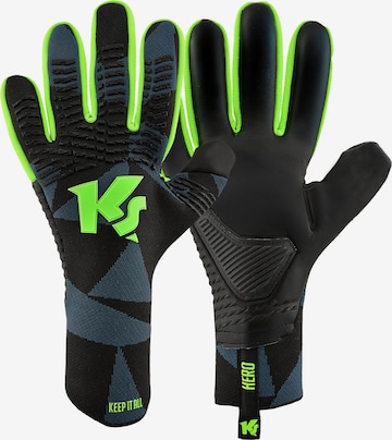 KEEPERsport Sporthandschuhe in Schwarz: Vorderseite