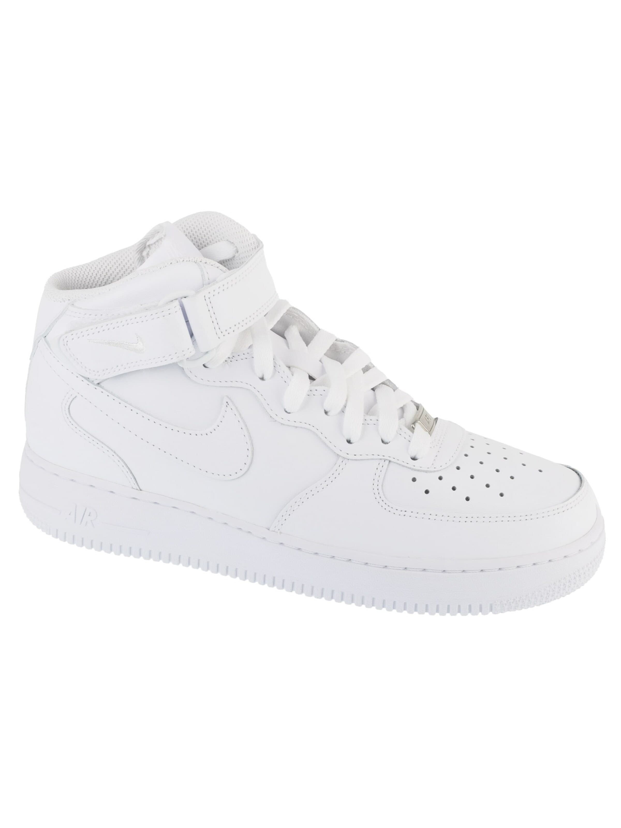 Baskets basses 'Air Force 1 Mid 07' NIKE en blanc : devant