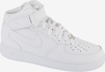 Baskets basses 'Air Force 1 Mid 07' NIKE en blanc : devant