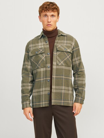 Comfort fit Camicia 'JPRRaymond' di JACK & JONES in verde: frontale