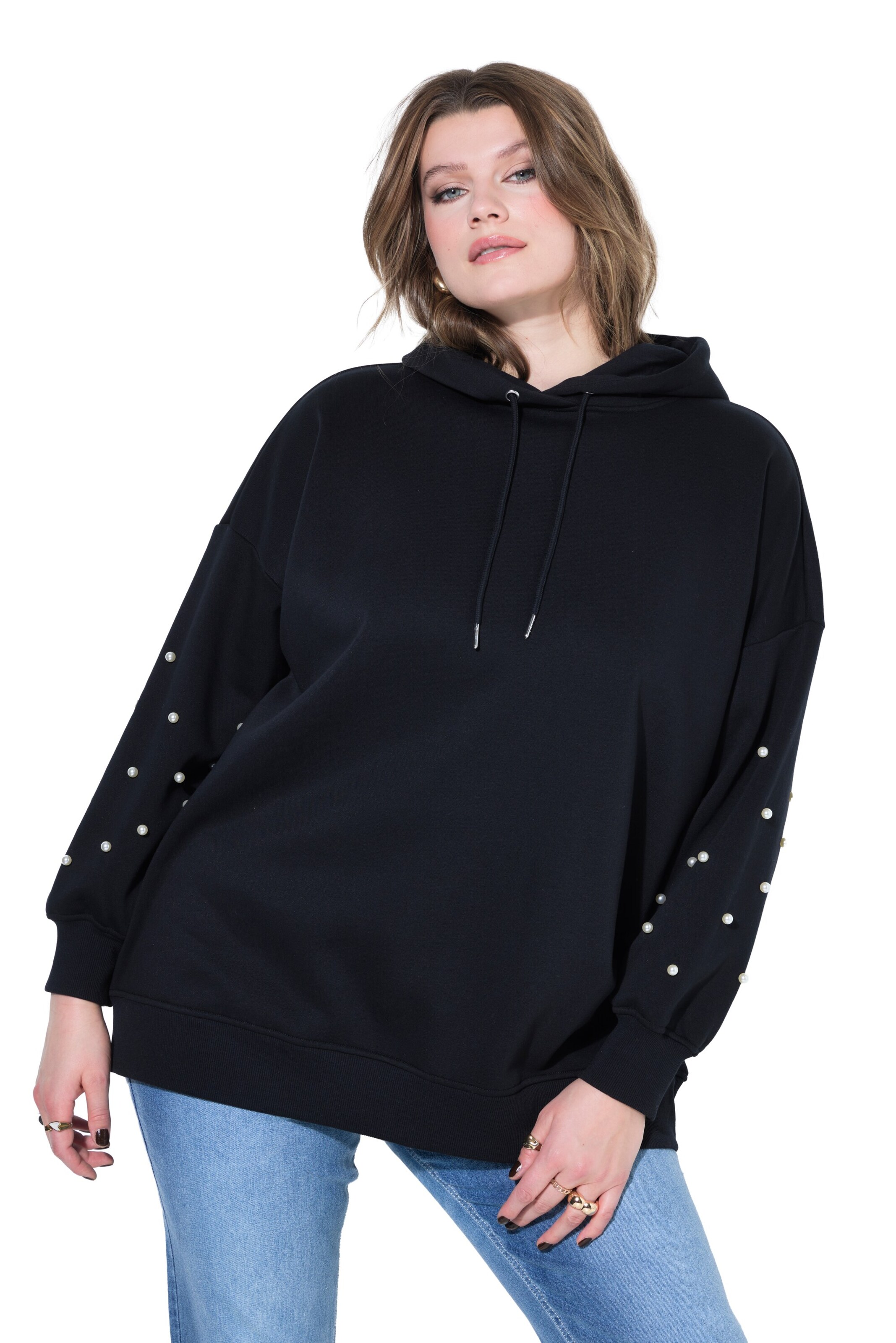 Studio Untold Sweatshirt in Schwarz: Vorderseite