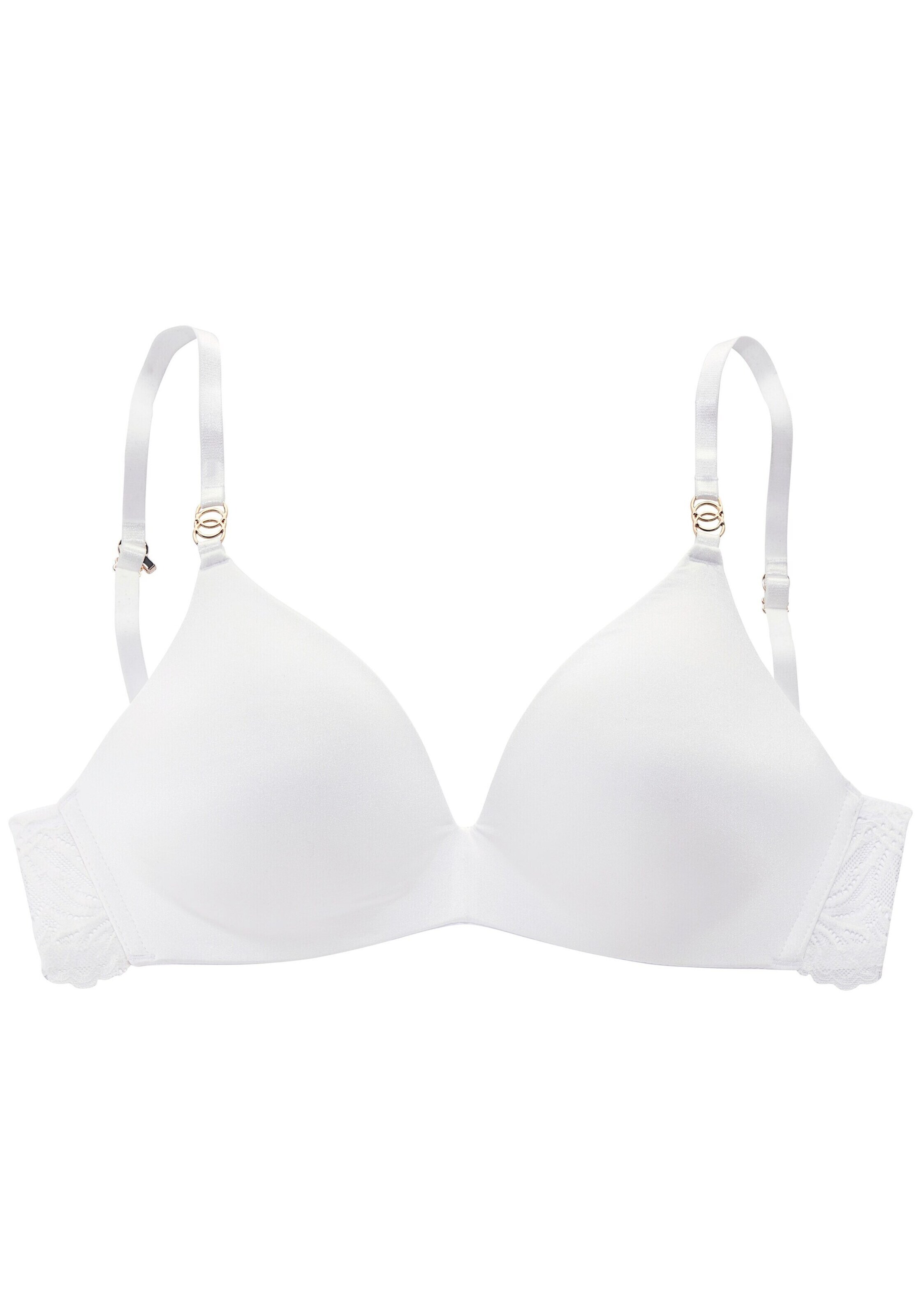 LASCANA Push-up Bra in White: front