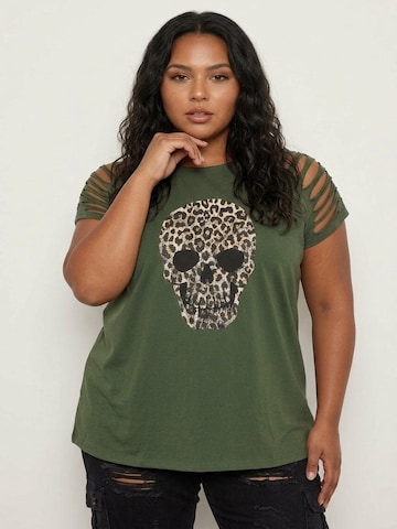 Stil Diva Shirt in Groen: voorkant