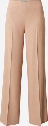 UNITED COLORS OF BENETTON Zvonové kalhoty Kalhoty s puky – béžová: přední strana
