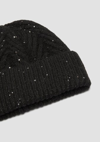 s.Oliver BLACK LABEL Beanie in Black