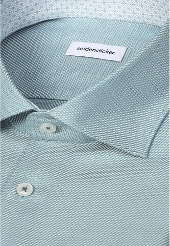 SEIDENSTICKER Slim fit Business shirt in Green