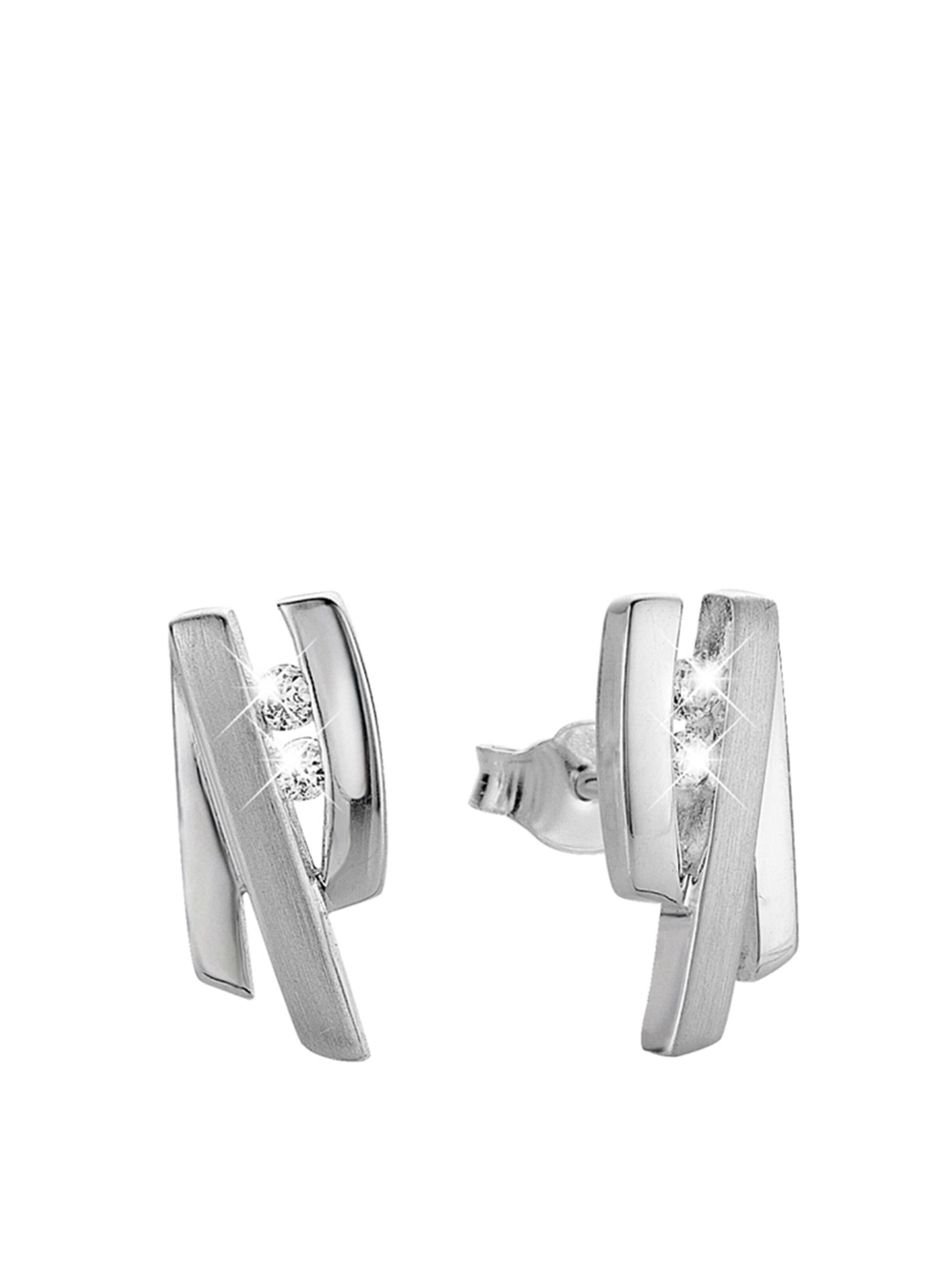 Lucardi Oorbellen in Zilver: voorkant