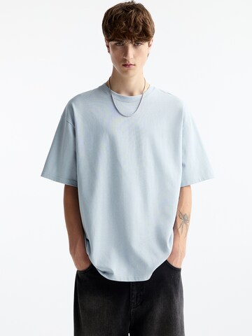 T-Shirt Pull&Bear en bleu : devant