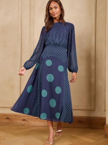 love & roses - Vestido em azul