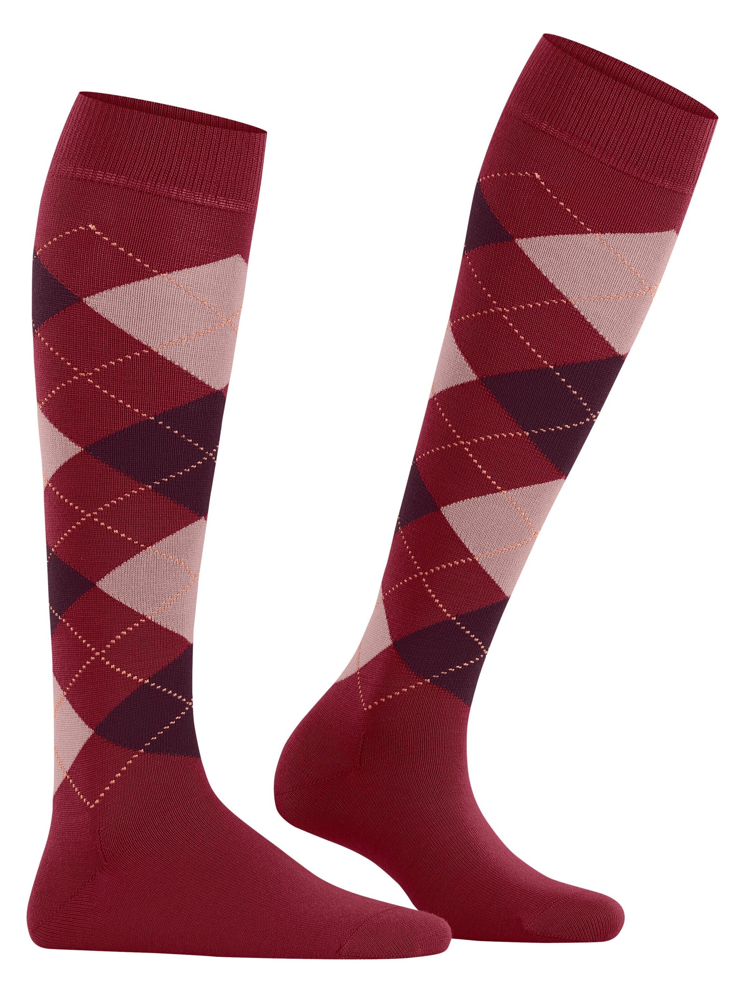 BURLINGTON Overknee Strümpfe 'Marylebone'‌‌‌‌‌ in Rot: Vorderseite
