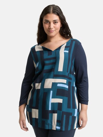 T-shirt Tom Tailor Women + en bleu : devant