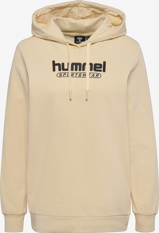 Hummel Sportief sweatshirt in Beige: voorkant