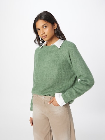 SOAKED IN LUXURY Sweater 'Tuesday' in Green: front