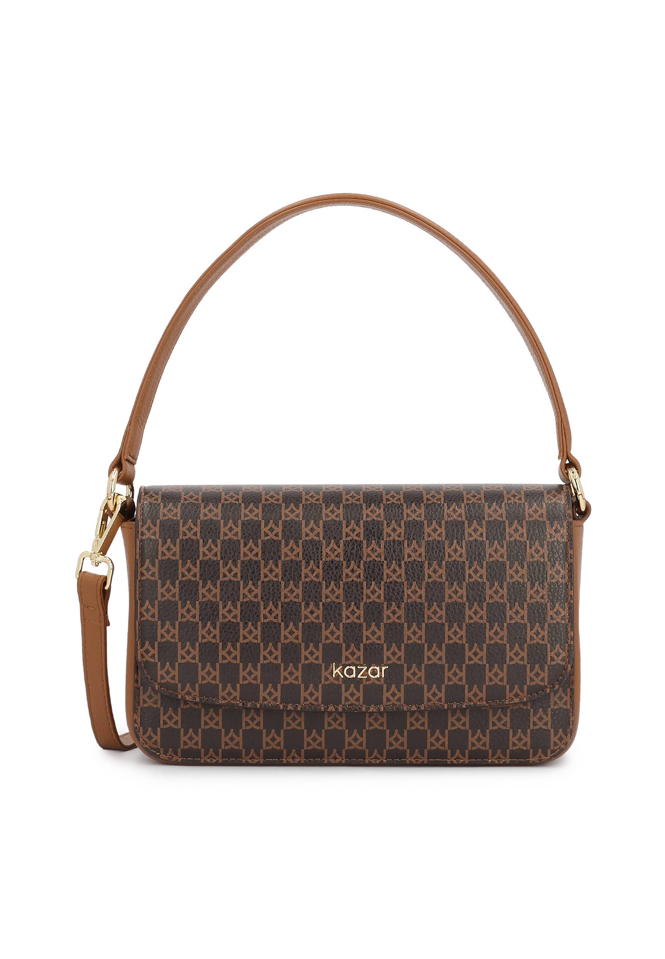 Kazar Handbag in Brown: front