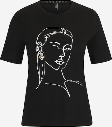 ONLY T-Shirt 'ONLViolet' in Schwarz: Vorderseite