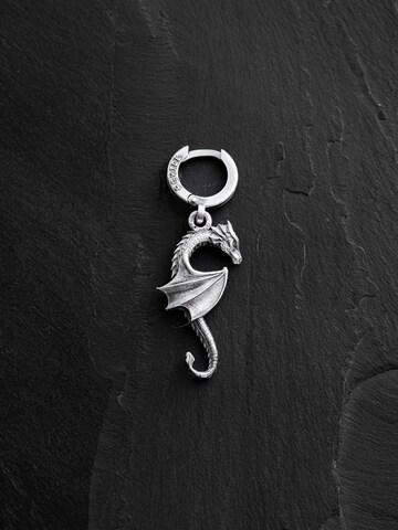 Boucles d'oreilles 'DRAGON' REYTEL en argent