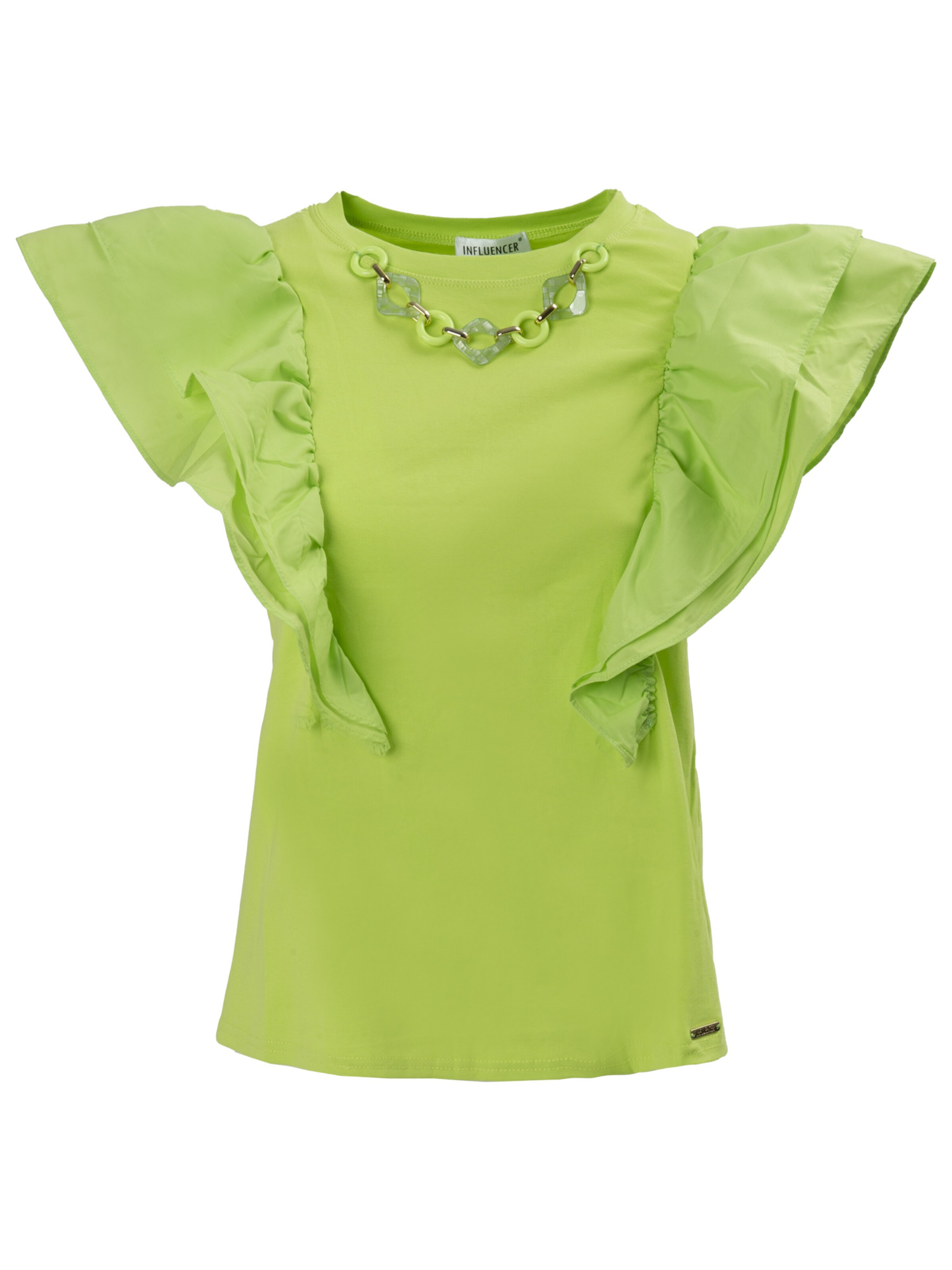 Influencer Top in Green: front