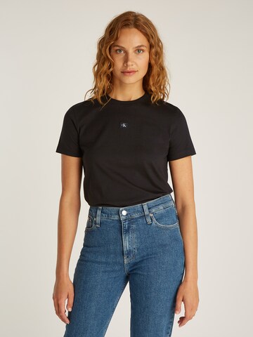 T-shirt Calvin Klein Jeans en noir : devant