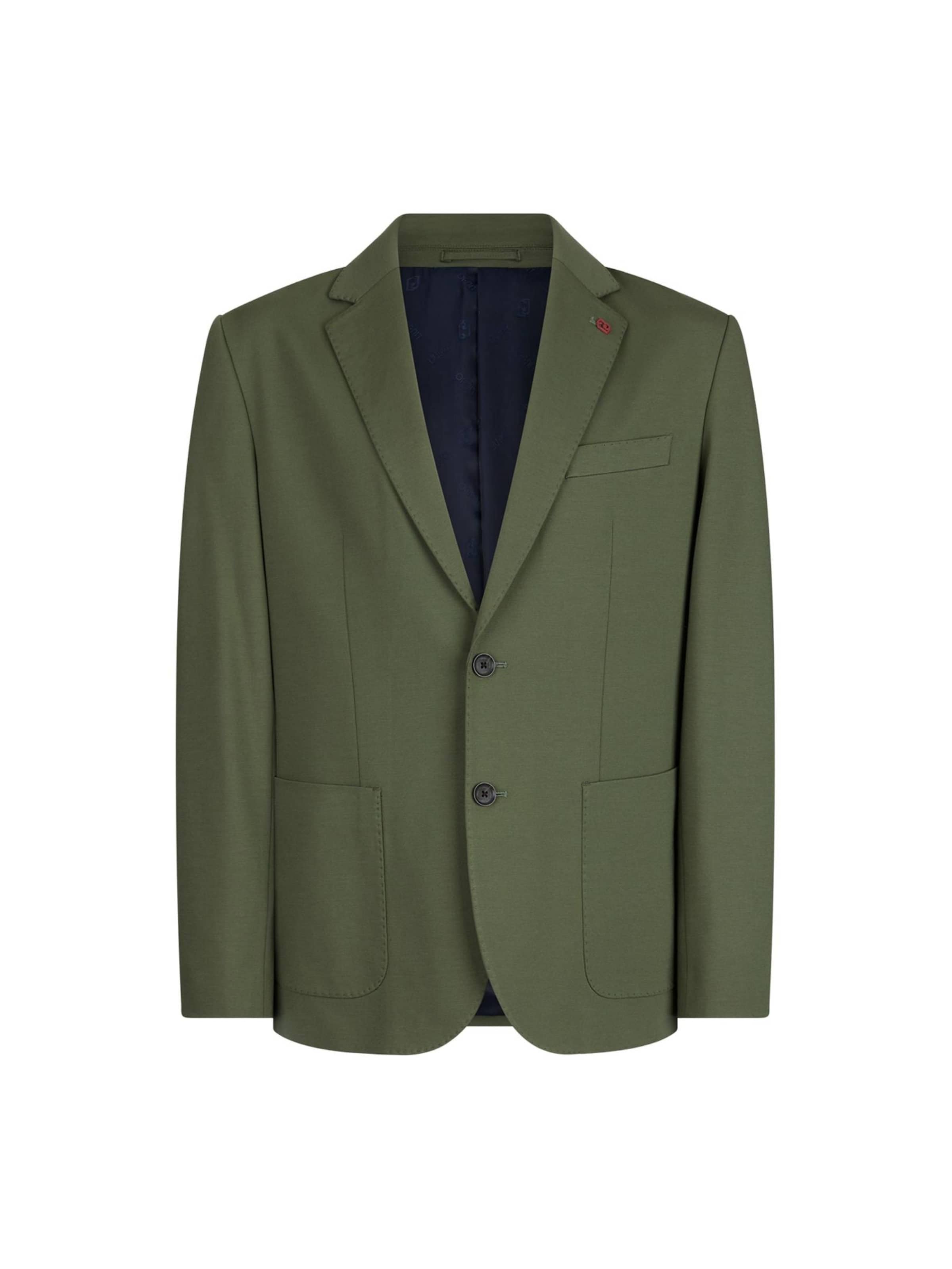 Coupe regular Veste de costume 'LIU JO UOMO GIACCA BLAZER JERSEY GIACCA' Liu Jo en vert : devant