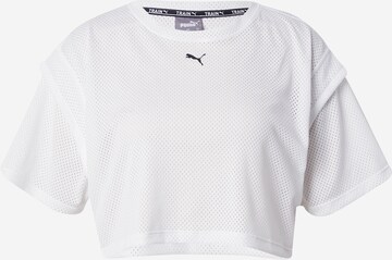 PUMA - Camiseta funcional en blanco: frente