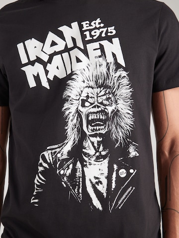 T-Shirt 'IRON MAIDEN 50TH EDDIE ONE COLOUR 1975' AMPLIFIED en noir