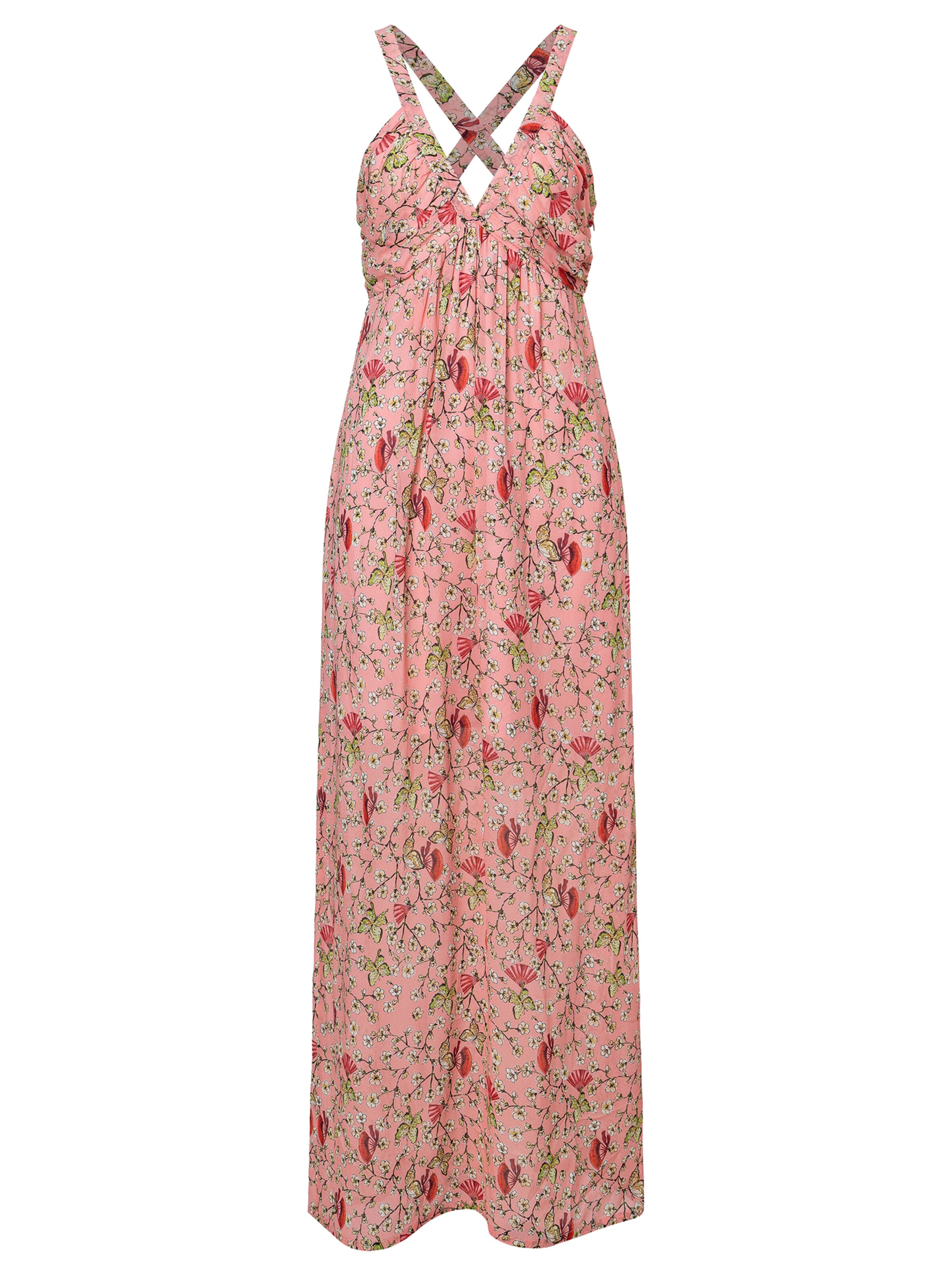 Ana Alcazar Kleid 'Wavea' in grün / rosa / rot, Produktansicht