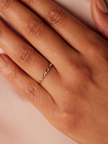 Lucardi Ring in Goud: voorkant