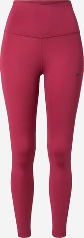 Reebok Skinny Sportovní kalhoty 'Lux' – pink: přední strana