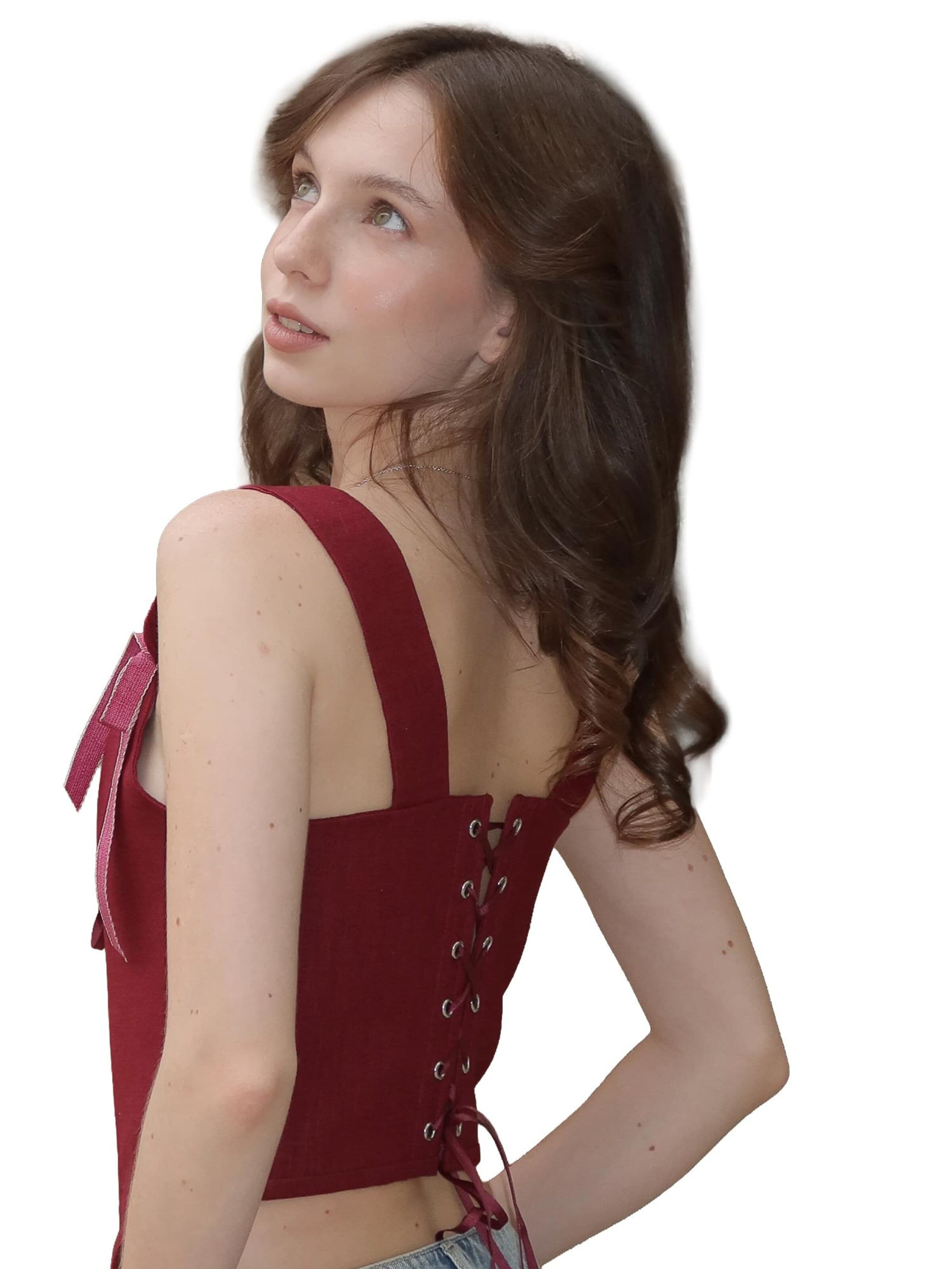 VIADALINNO Corsage in Red