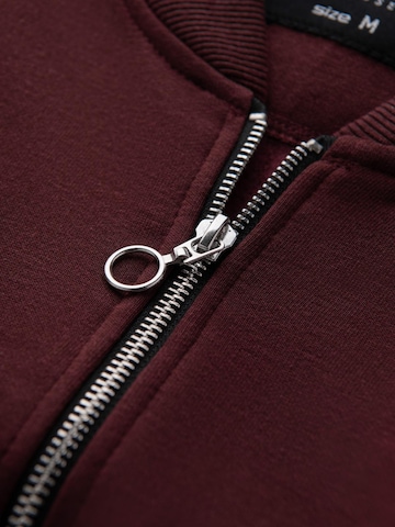 Ombre Sweatvest 'OM-SSZP-0215' in Rood