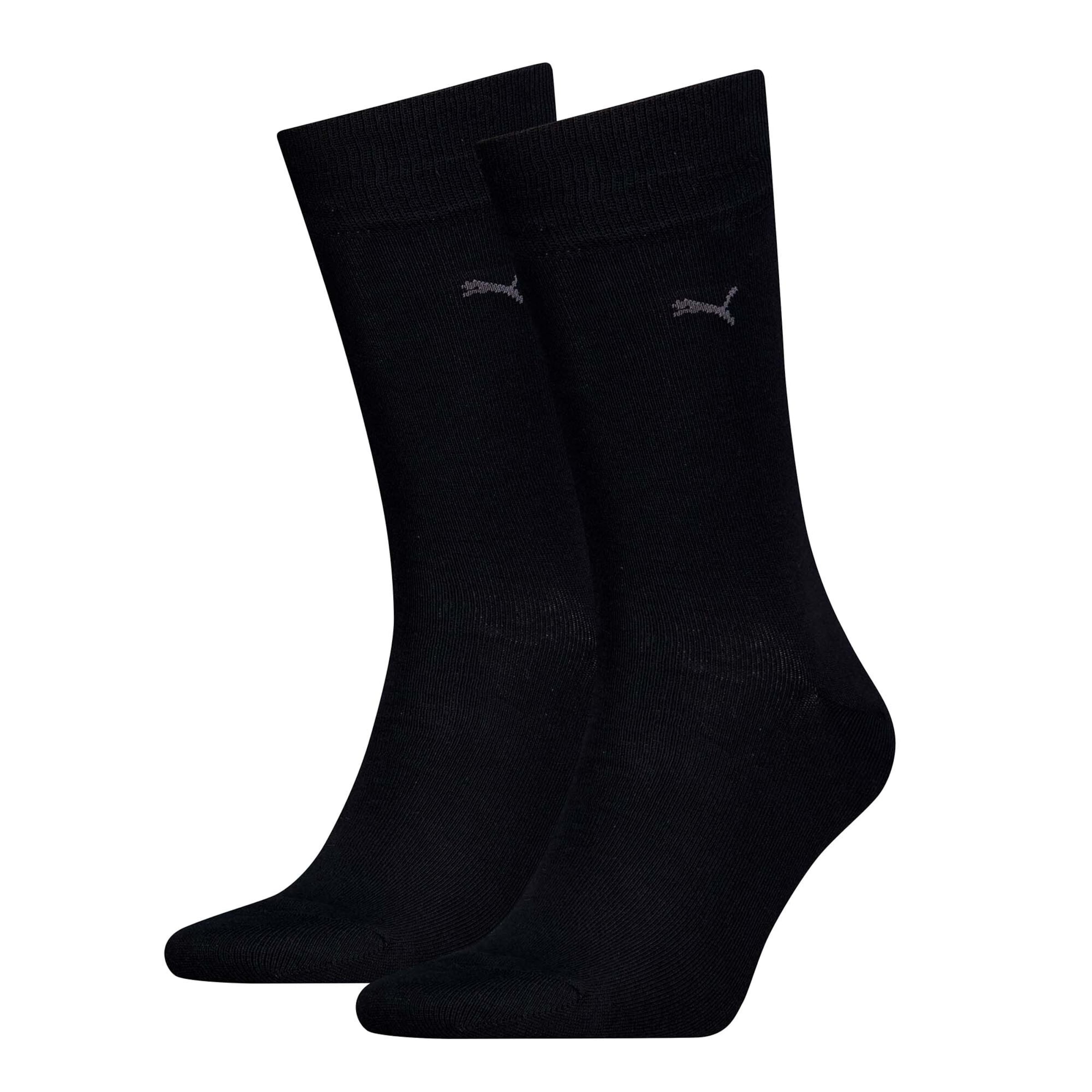 PUMA - Calcetines deportivos en negro: frente