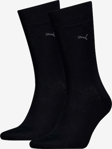 PUMA - Calcetines deportivos en negro: frente