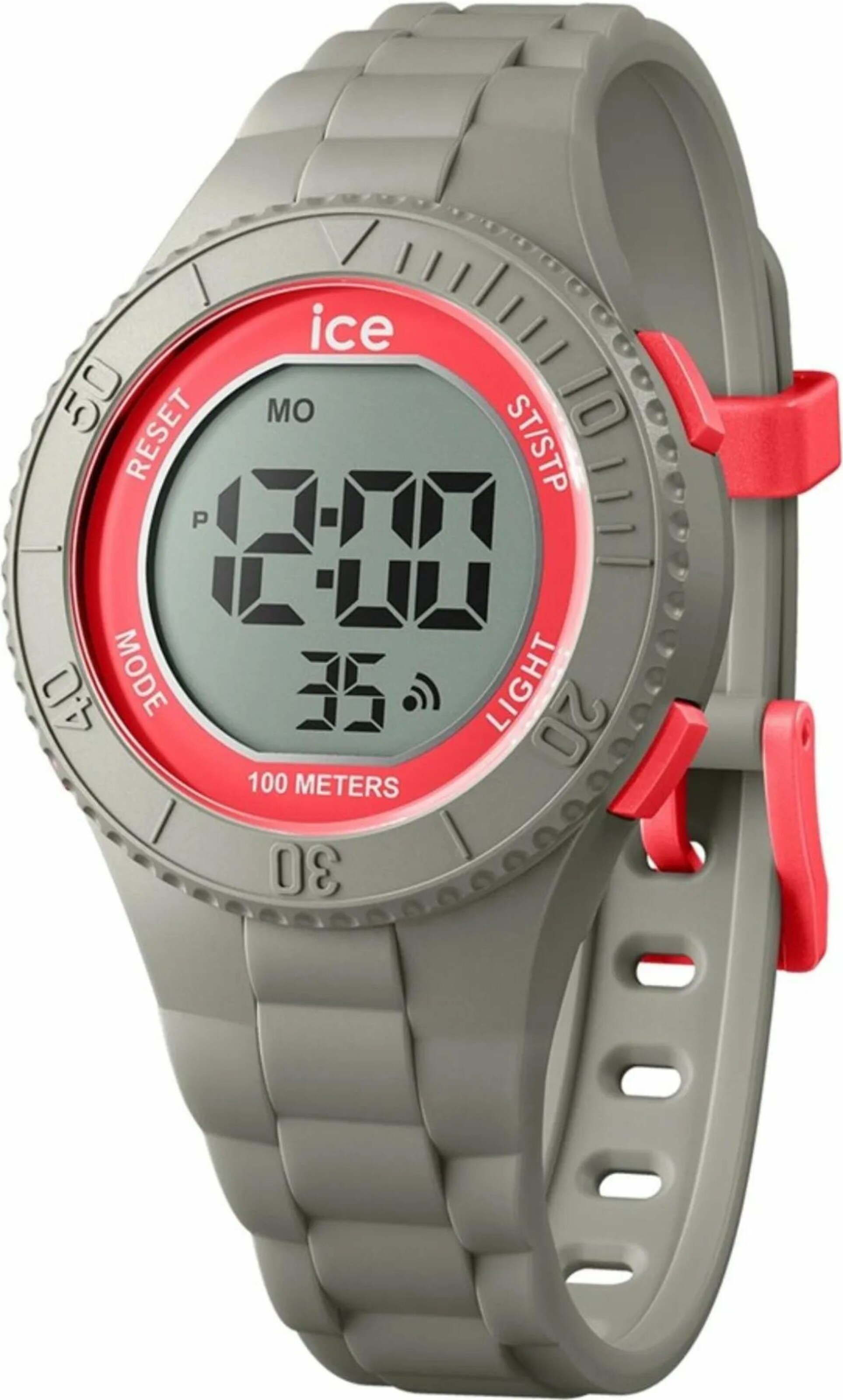 ICE WATCH Digitaal horloge in Grijs: voorkant