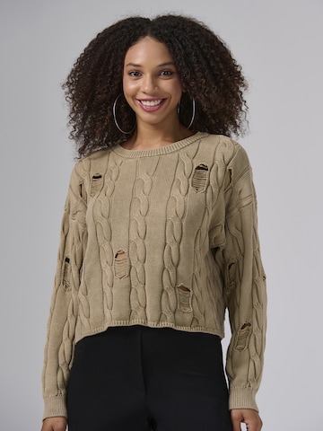 MISH Sweatshirt 'Axel' in Beige: voorkant