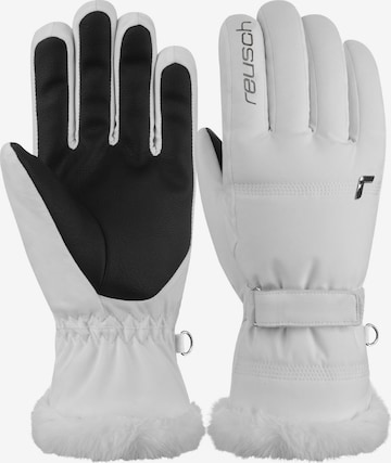 REUSCH Athletic Gloves 'Luna' in White: front