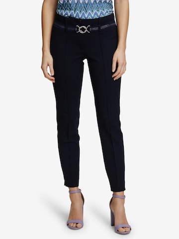 Betty Barclay Slimfit Broek in Blauw: voorkant