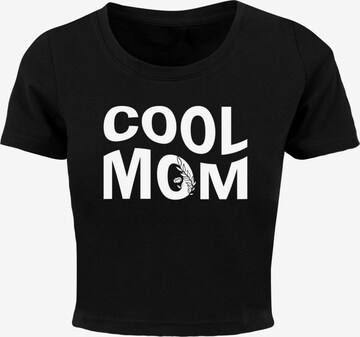 Merchcode Shirt 'Mothers Day - Cool Mom' in Zwart: voorkant