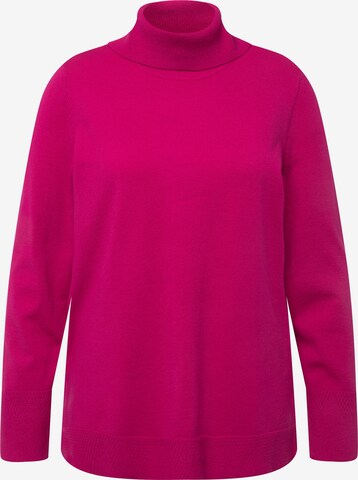 Pull-over Ulla Popken en rose : devant