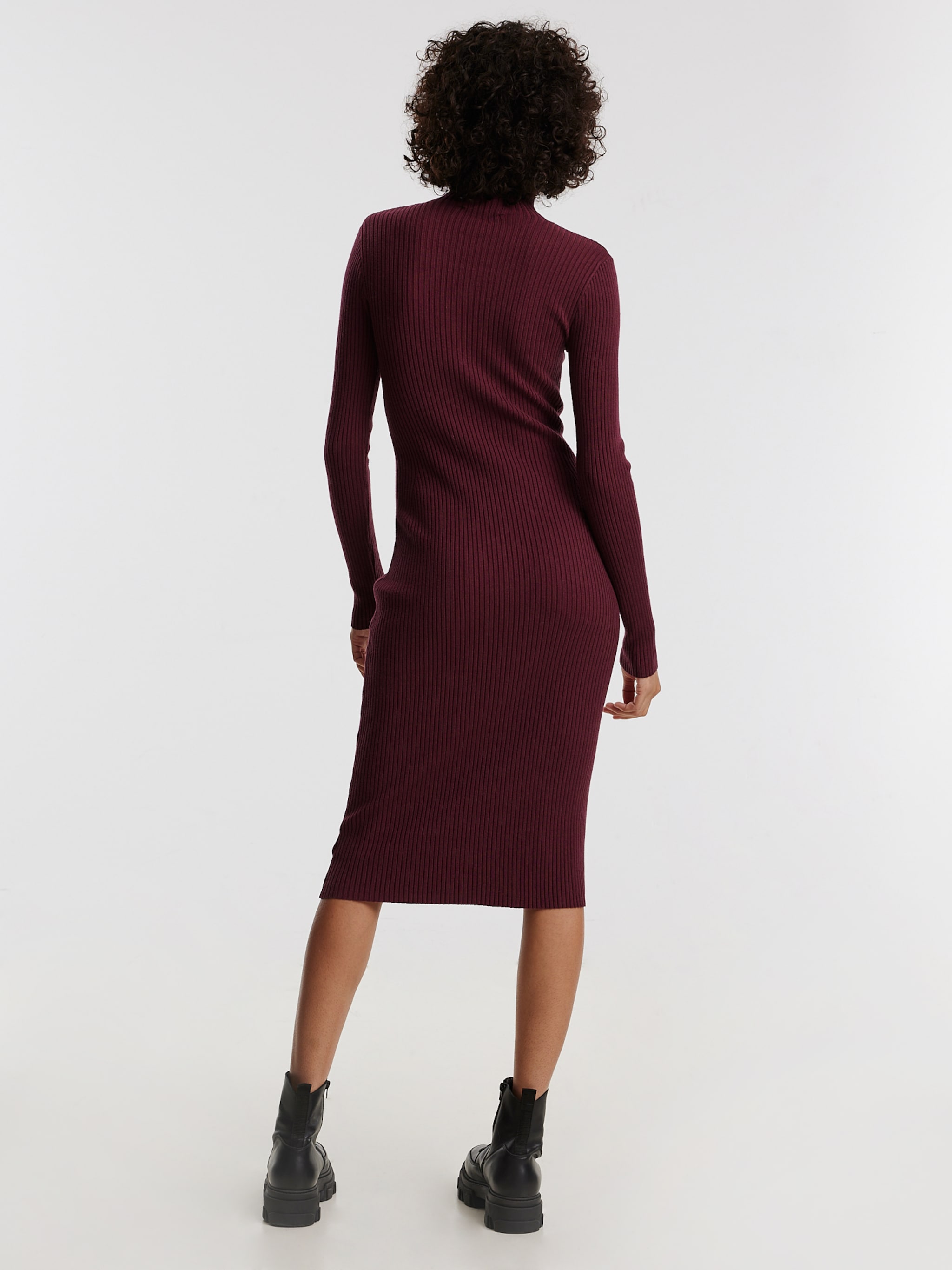 EDITED Producten Jurk 'Hada' Bourgogne