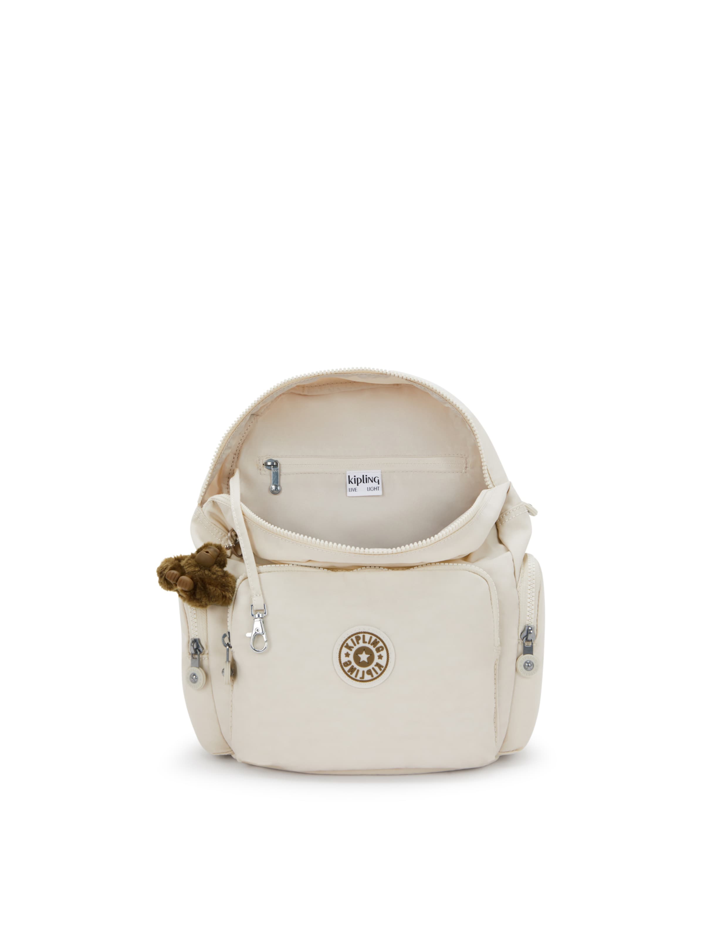 KIPLING - Mochila 'City' em bege