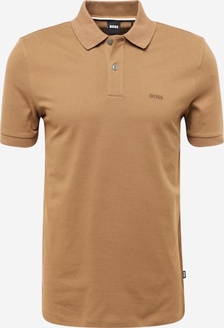 T-Shirt 'Pallas' BOSS en marron : devant