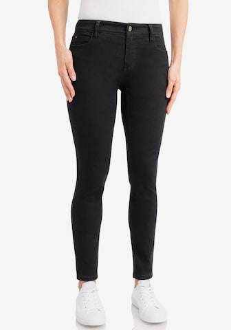 wonderjeans Skinny Jeans in Black: front