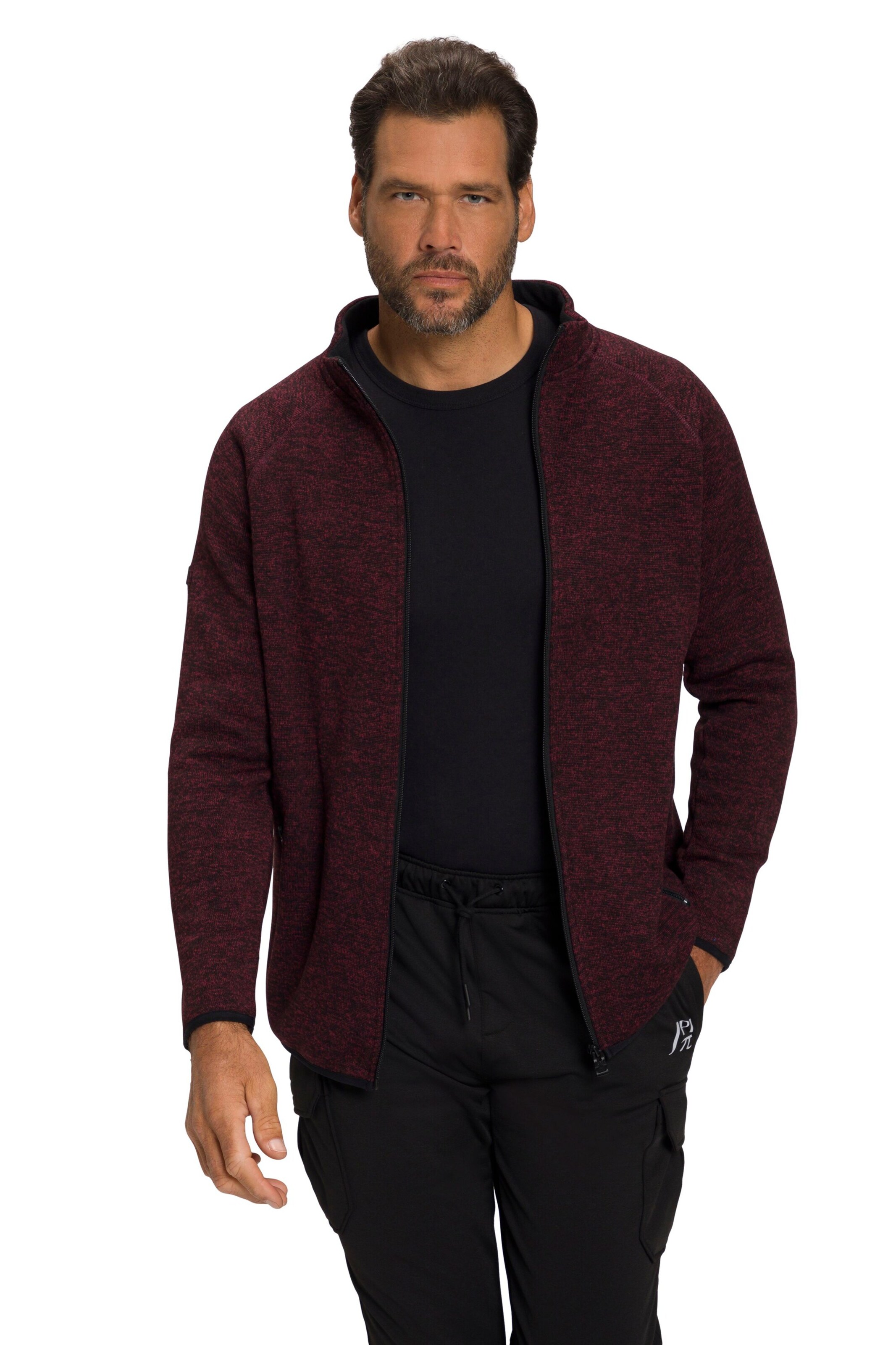 JAY-PI Fleece Jacket in Red: front
