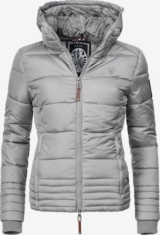 MARIKOO Winter Jacket 'Sole' in Grey: front